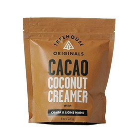 Treehouse Originals Vegan Coconut Coffee/Tea Creamer: Cacao | Non-Dairy, Gluten-Free, Non-GMO, Soy-Free, MCT Oil | Plant-Based, Sustainable Ingredients | 8 oz. (single)