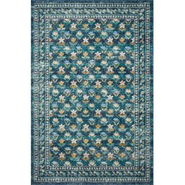 Loloi Rifle Paper Co. x Courtyard Emerald 2'-6" x 9'-6" Runner Rug