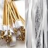 Pack of 50 Wedding Walls, White Wedding Walls, Streamers with