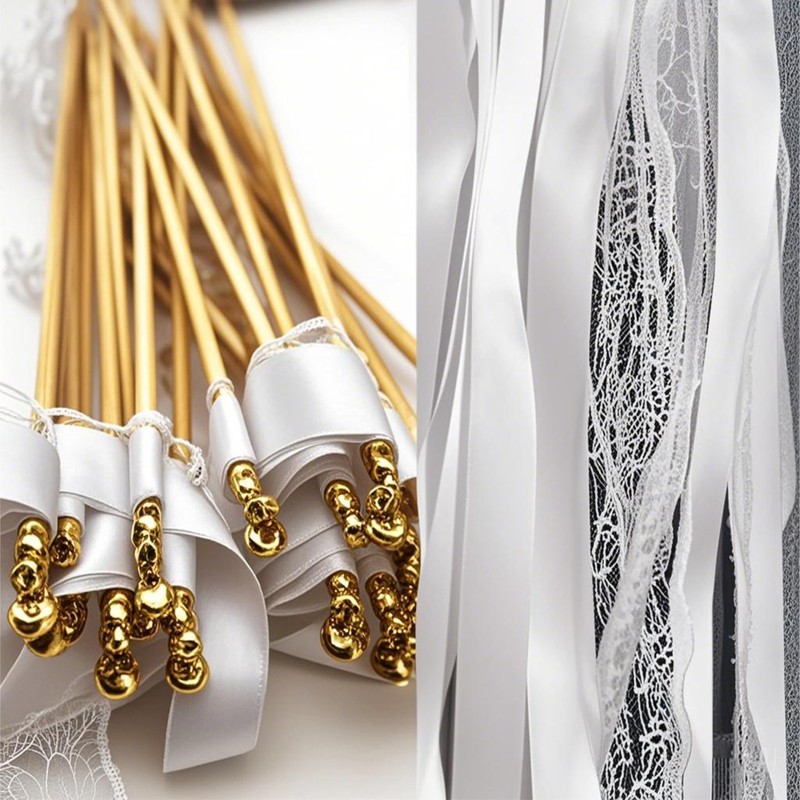 Pack of 50 Wedding Walls, White Wedding Walls, Streamers with