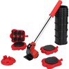 Heavy Duty Furniture Lifter 4 Appliance Roller Sliders Load Capacity