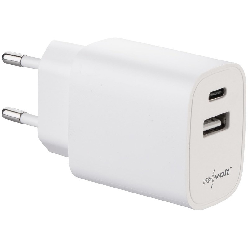 revolt Socket Charger: Economy Pack of 16 2-Port USB Power