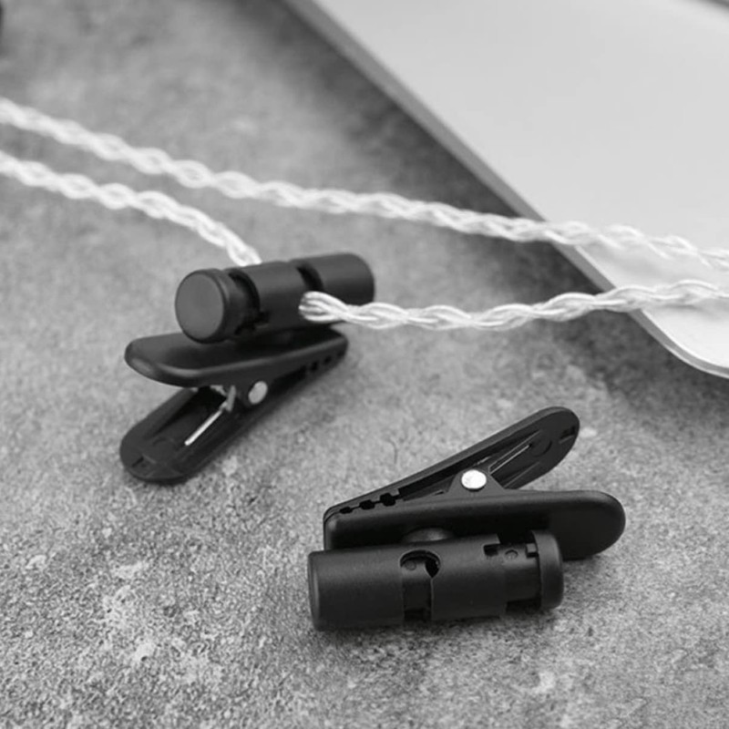 Angoily 2pcs Headphone Wire Clips Earphone Cord Organizers Microphone Cable