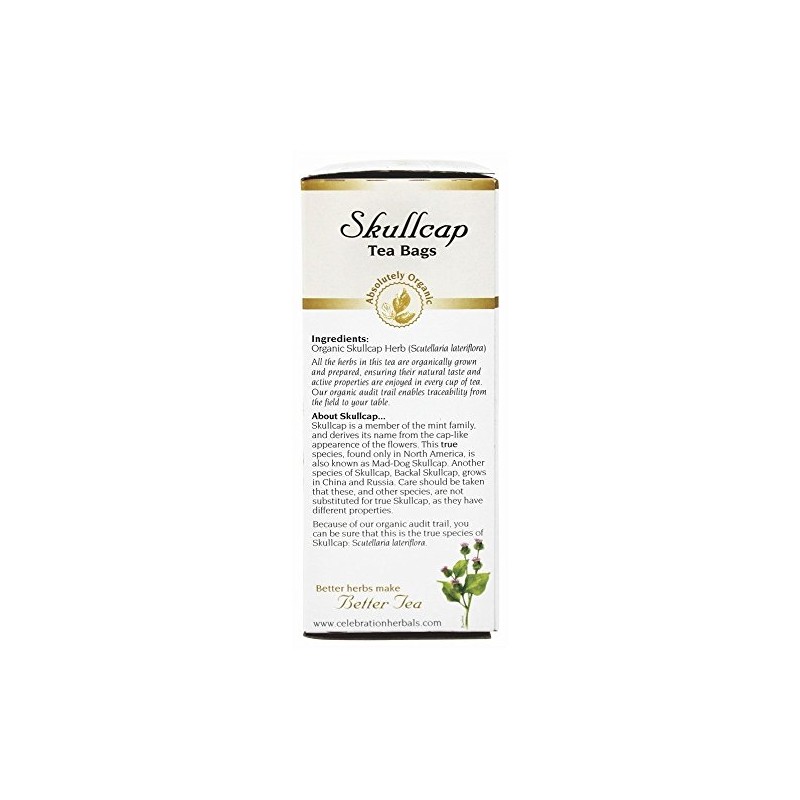 Celebration Herbals - Organic Skullcap Herb Herbal Tea - 24