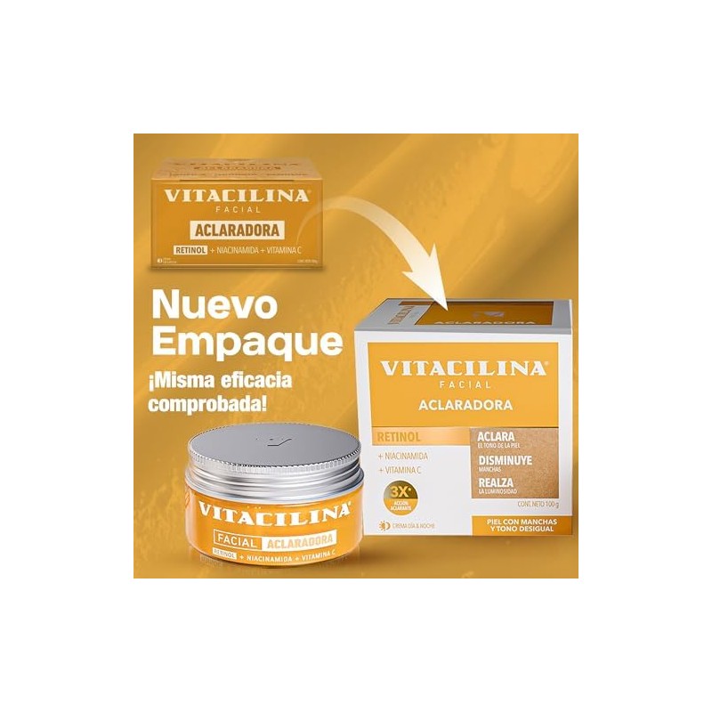 Vitacilina Crema Facial Aclaradora 100g