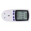 Power Meter Plug with Battery LCD 7 Display Modes Electricity