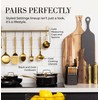 Black and Gold Knife Set for Kitchen with Block –