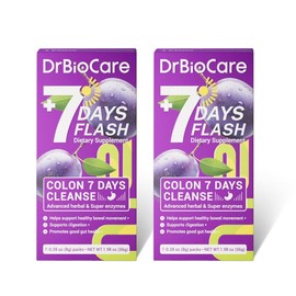 DrBioCare Colon Cleanse Supplement, 7 Days Flash Series, Supports Digestive Health & Nutrient Absorption, Detox & Cleanse, Promote Bowel Regularity Fitness Edible, better Healthcare Dietary Vitamin - Quantity: 2 boxes