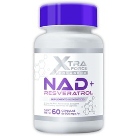 Suplemento Alimenticio NAD+ con Resveratrol, Colágeno Hidrolizado, Vitaminas y Antioxidantes Naturales – 60 Cápsulas de 500mg