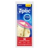 Ziploc Bolsas Reutilizables, Guardar Grandes, Pestañas Abre-Fácil, 10 Bolsas