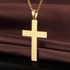 Jiahanzb Large Cross Necklace for Men 316L Stainless Steel Cross
