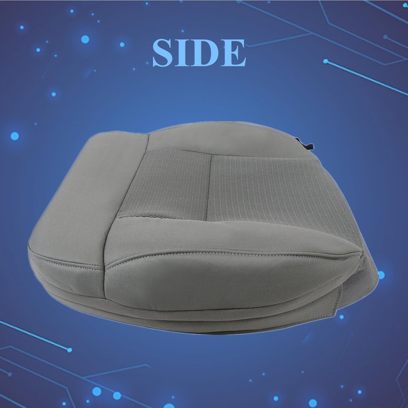 NLQR Front Driver Side Bottom Replacement Seat Cover Cloth Flint