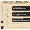 Pyrography Soldering Iron Set, 60 W Adjustable Temperature 200-450 °C,