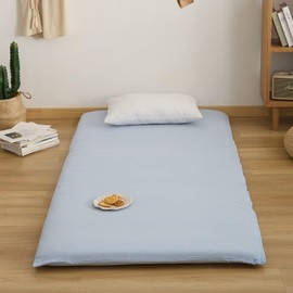 Sanko 429632-A013 Futon Cover, Washable, Single Length, Blue, Sheet, Pastel Color, Stylish, Single Item