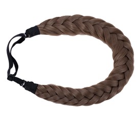 CAISHA HZ214 Braid Hairpiece Headband Hair Accessories Braided Grey Brown