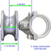 Jake Sales Cantilevered Gate Rollers, Slide Gate Roller Hardware, for