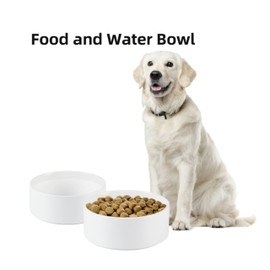 VALLARY 60 oz Ceramic Dog Bowl – Extra‑Large, Heavyweighted & Non‑Slip Pet Food Water Dish – 8.2″ Diameter x 3.2″ Height – Dishwasher Safe, Food-Grade, Ideal for Large Breeds & Kennels