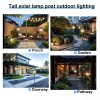 Agotd Solar Lamp Post Lights Outdoor Waterproof, 70" Tall Solar