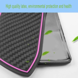 VINCON Cup Holder Liner Insert Mats Accessories for Dodge Charger 2011-2021 Pink Trim