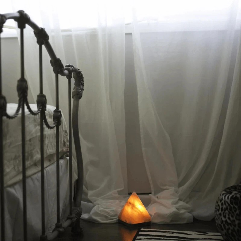 Himalayan Trading Co.® Pyramid Himalayan Salt Lamp – Handmade Real