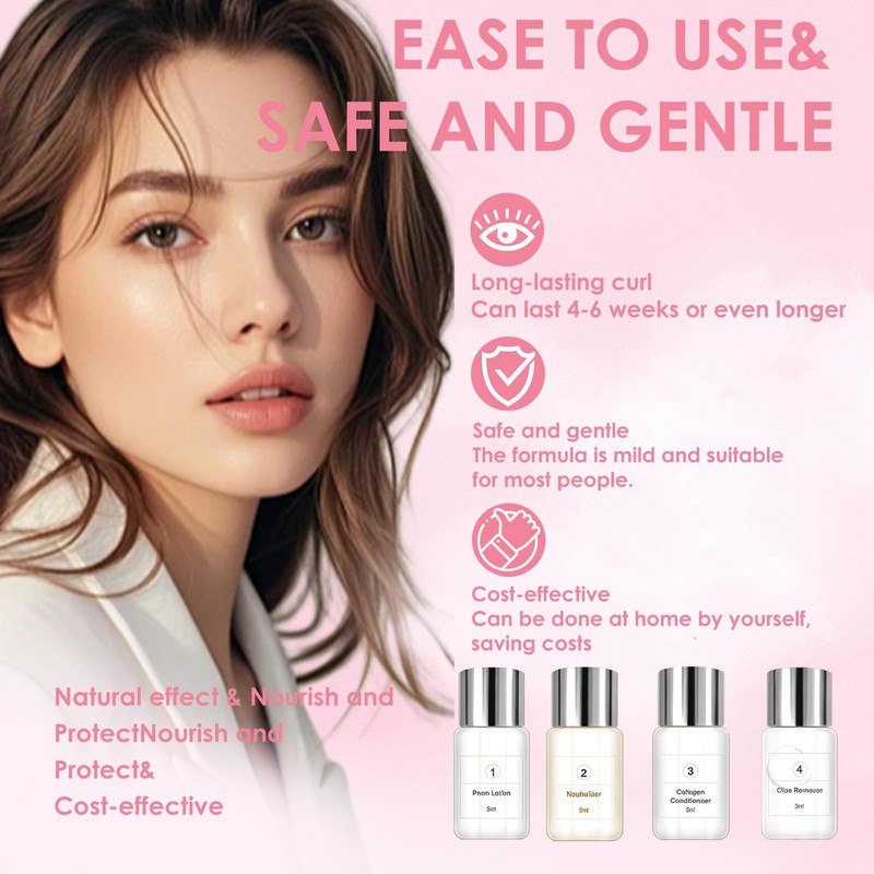 Wimpernlifting Set,Brow Lifting kit,Professionelles Wimpernlifting mit Farbe Schwarz, Wimpernwelle für