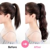 Classe Ponytail Wig, Curl, 17.7 inches (45 cm), Solid Color,
