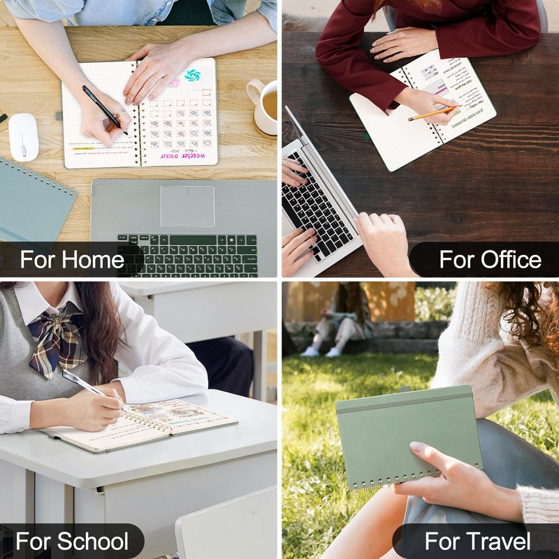 AHGXG Graph Paper Notebook, 140 Pages, B5 (7.6" x 10")