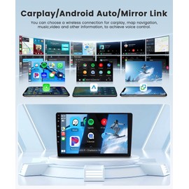 4Core 4G+64G Android Car Radio for Honda Odyssey 2005-2010, Rimoody Car Stereo Carplay Android auto 10.1 Inch Touch Screen GPS WiFi EQ Mirror Link Bluetooth FM Backup Camera