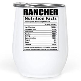 Lovesout Funny Rancher Nutritional Facts Tumbler 12 Oz Christmas 2025 Gifts