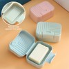3Pcs Soap Dish with Lid, Portable Travel Soap Container Waterproof