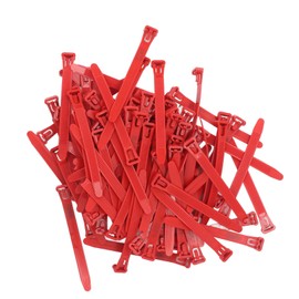 SENECESLI Chicken Leg Rings, 1 to 100 Numbered Chicken Identification Bands Reusable, Clip on Poultry Foot Rings Tags for Duck Chicken Pigeon Goose Gamefowl (Red)