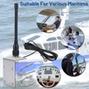 Arridioter VHF Marine Radio Antenna 156-163MHz Waterproof Boat Antenna with