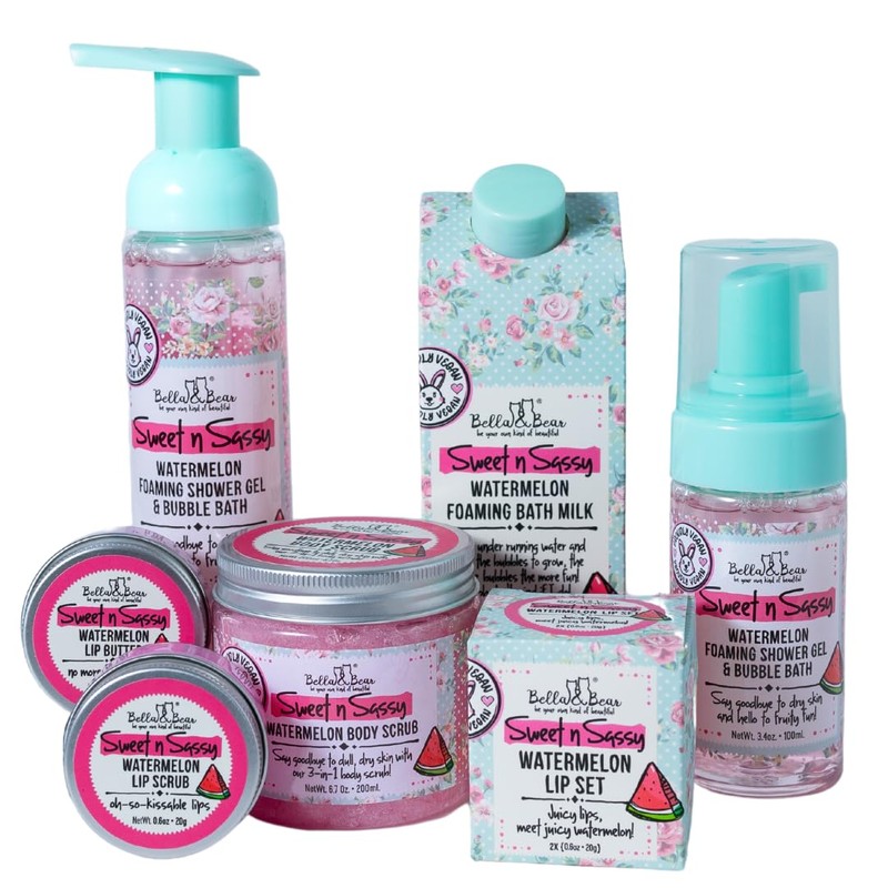Bella & Bear Sweet 'n' Sassy Vegan Watermelon Lip Butter,