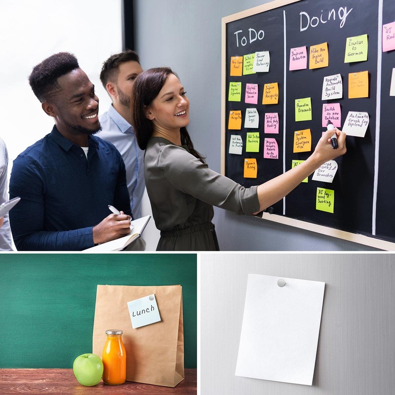 30Pcs Tiny Fridge Magnets, 10x2 mm Small Round Refrigerator Magnets,