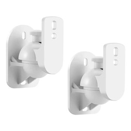 RETROGOO 2PCS Universal Speaker Wall Mount Bracket Ceiling Stand Clamp with Adjustable Swivel and Tilt Angle Rotation