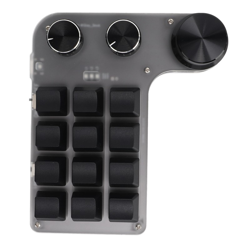 Programmable Keyboard with RGB 3 Knob 12 Keys 2.4G USB
