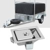 Embedded Panel Lock Stainless Steel Rectangular Trailer Paddle Door Key