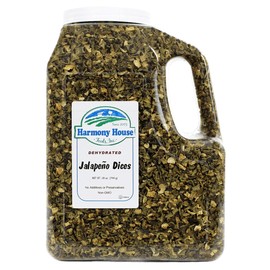 Harmony House Dried Jalapeno Peppers – Dehydrated Peppers For Cooking, Camping, Emergency Supply and More, 28 oz, Gallon Jug