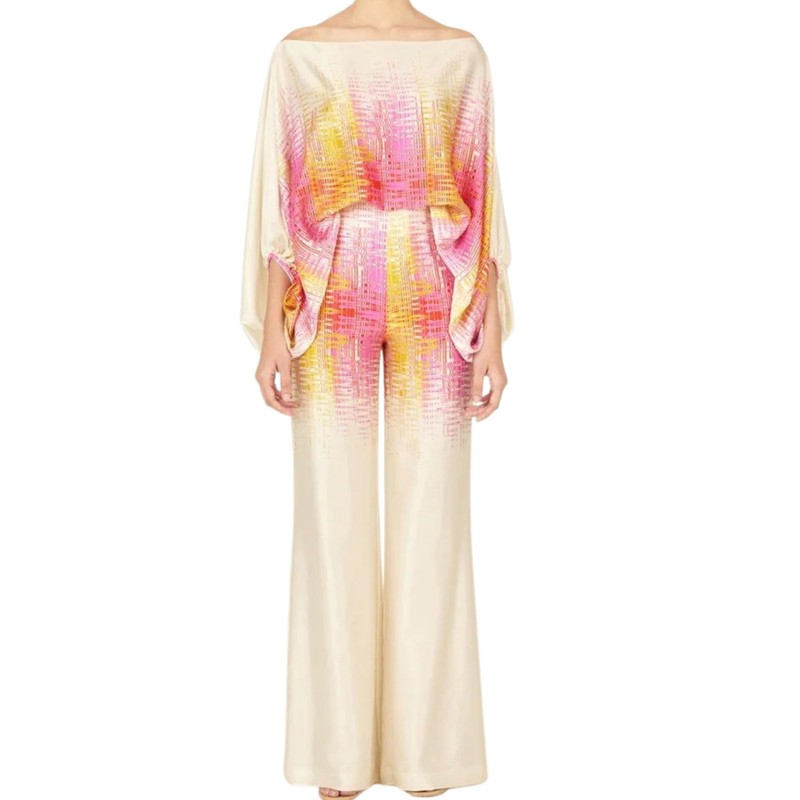 REASERAL Womens Fall Loose 2 Piece Outfits Off Shoulder Printed