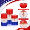 Conelist Set of 3 4th of July Pillar Candles White