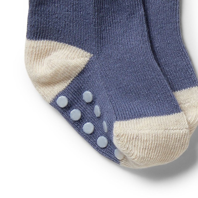 Wilson & Frenchy Organic 3 Pack Baby Socks - Rain