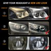 Dorwrnln Car Headlight Restoration Kit, 2-Step Headlight Cleaner with Oxidation