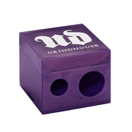 Urban Decay Grindhouse – Sacapuntas Doble para Delineadores, Para Lápices Delgados y Gruesos, Cuchillas de Acero Antioxidable, Incluye Limpiarestos