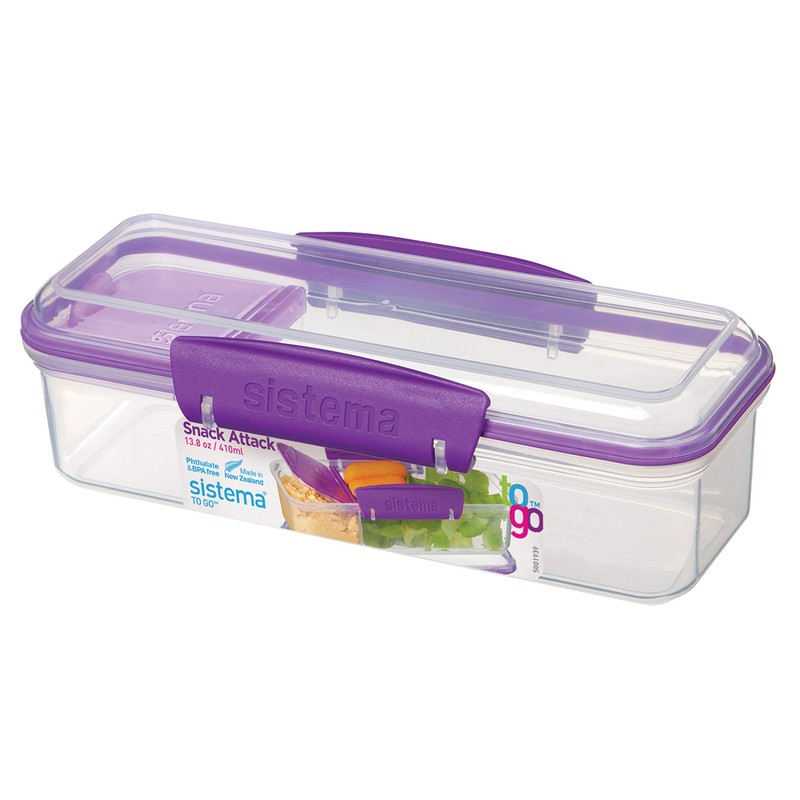 Sistema Snack Attack To Go Snack and Dip Container, 13.6