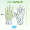 PATIKIL Floral Gardening Gloves for Women, 6 Pair Non-Slip Grip
