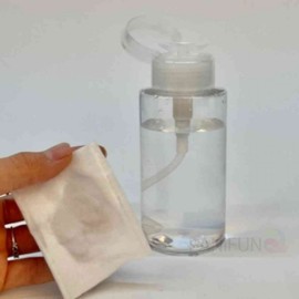 200ml Transparent Pumping Empty Bottle for Cleansing Water, Acetone, and Toner Acetone Empty Bottle 4ea