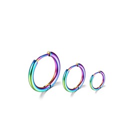 Surgical Stainless Steel Hoop Earrings 8mm/10mm/12mm Small Huggie Hoop Earrings for Women and Men
