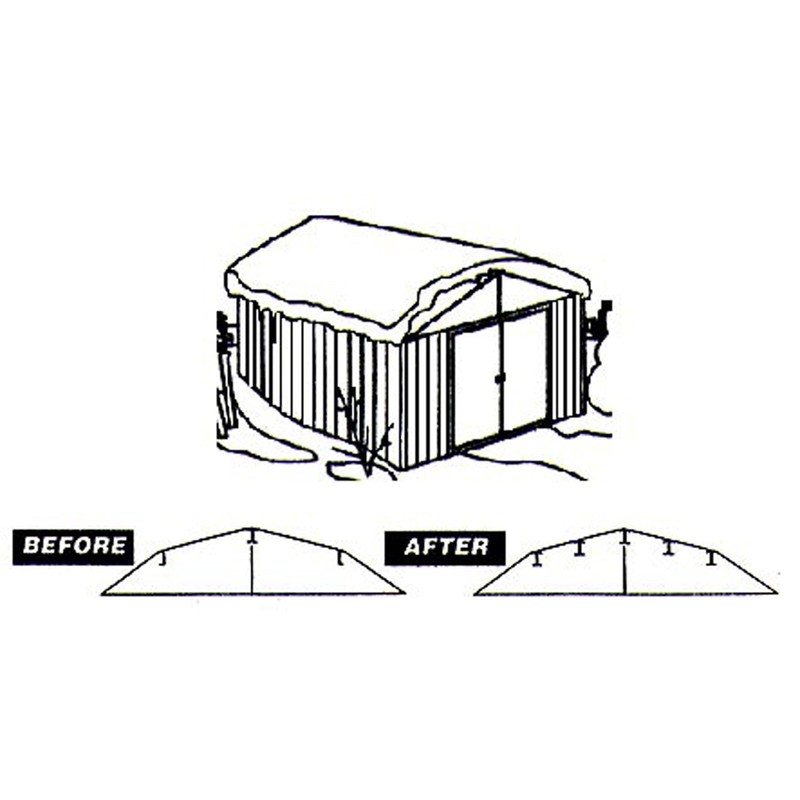 Arrow 6586 Roof Strengthening Kit for Shed Roofs, 6 by