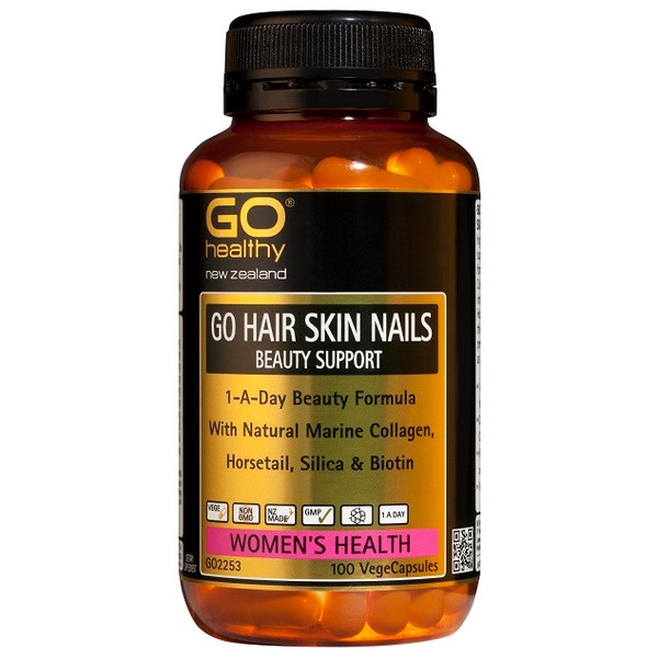 GO Healthy GO Hair Skin Nails Beauty Support Capsules 100