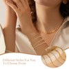 ZENGSING Gold Bracelets for Women Ladies Gold Stacking Bracelets Adjustable